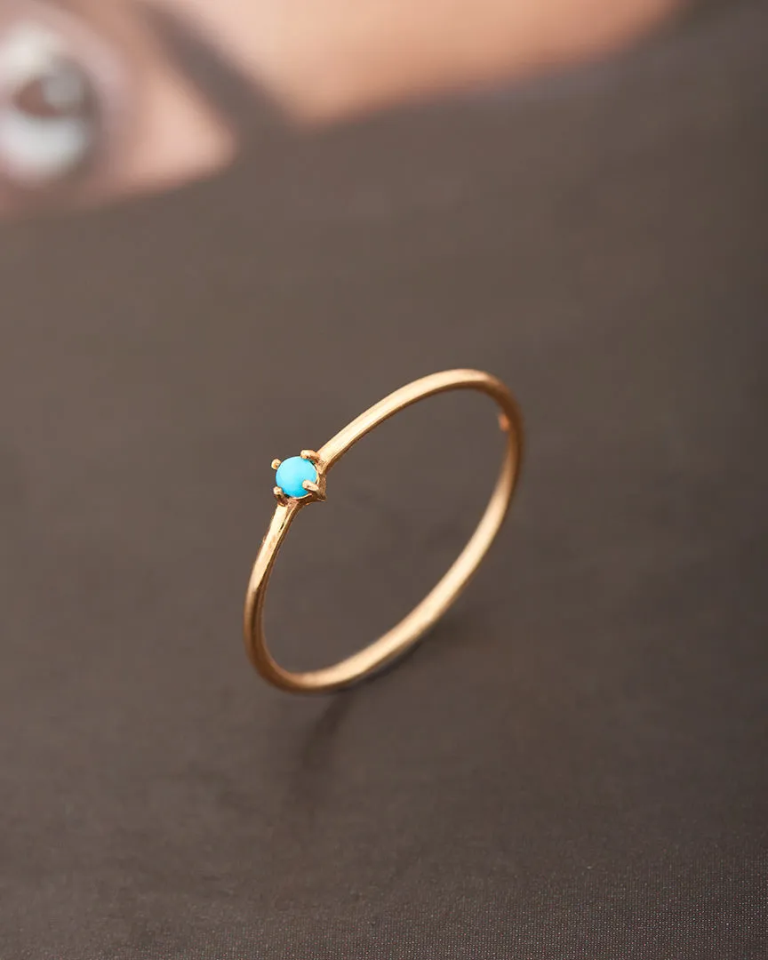 14kt Gold Turquoise Stone Ring