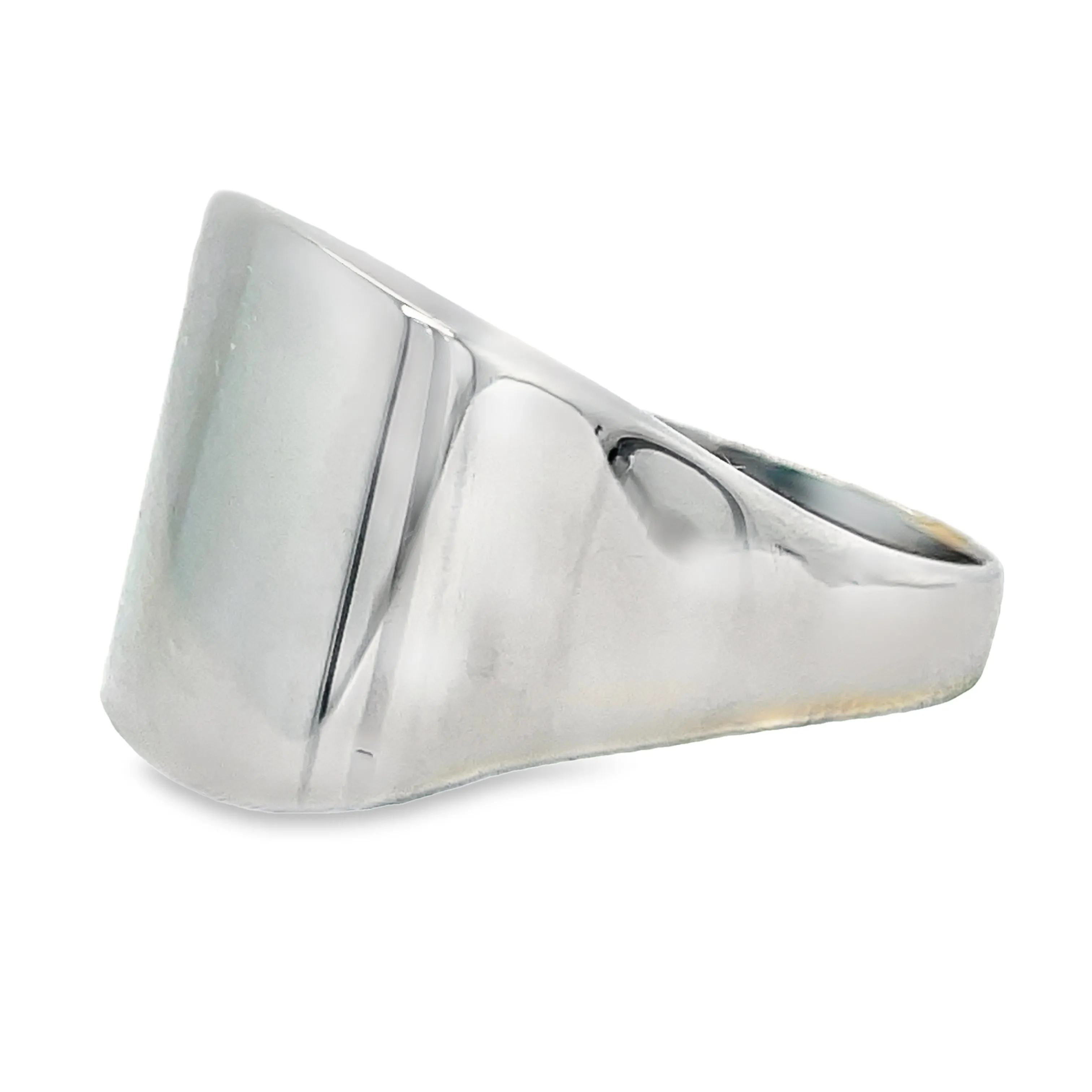 18k White Gold Square Ring