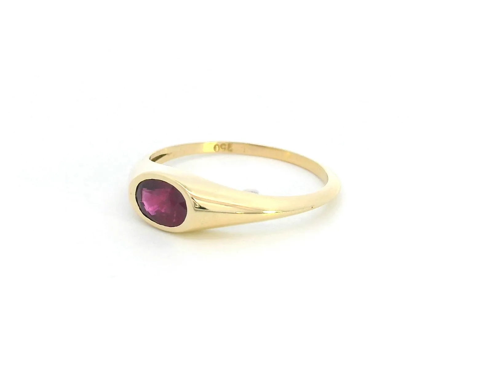 18K Yellow Gold Ruby Ring – July Birthstone Jewelry