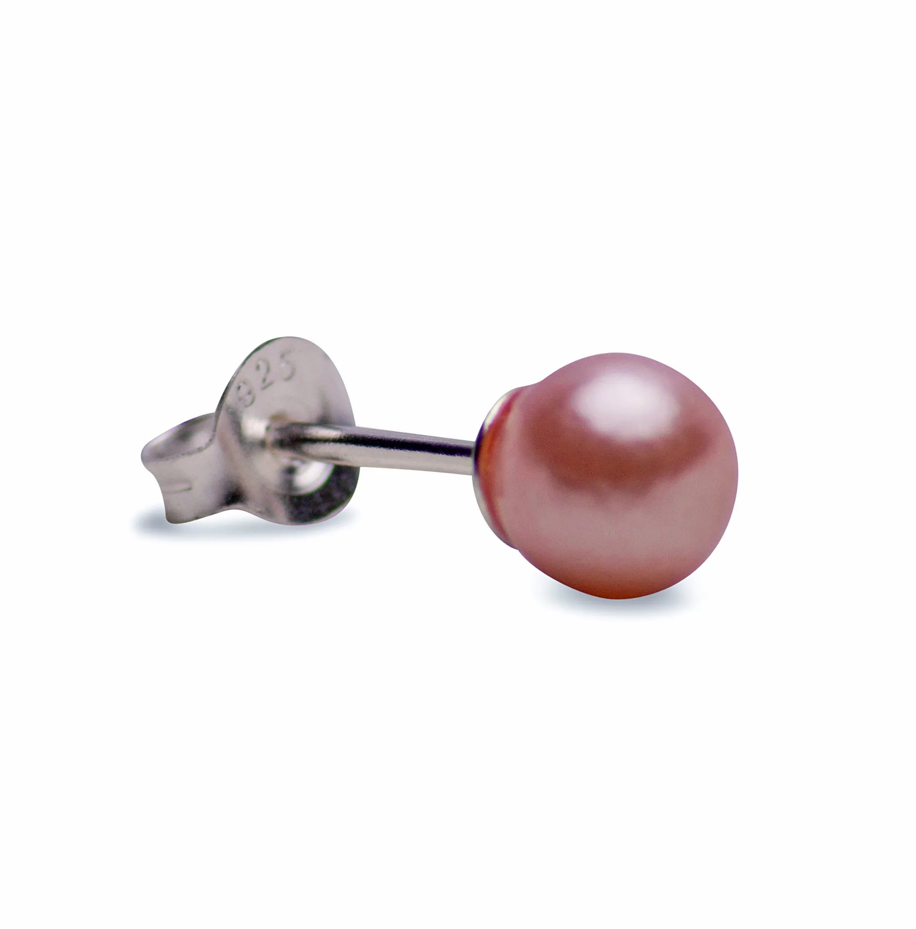 6 mm Rose Pearl Earrings