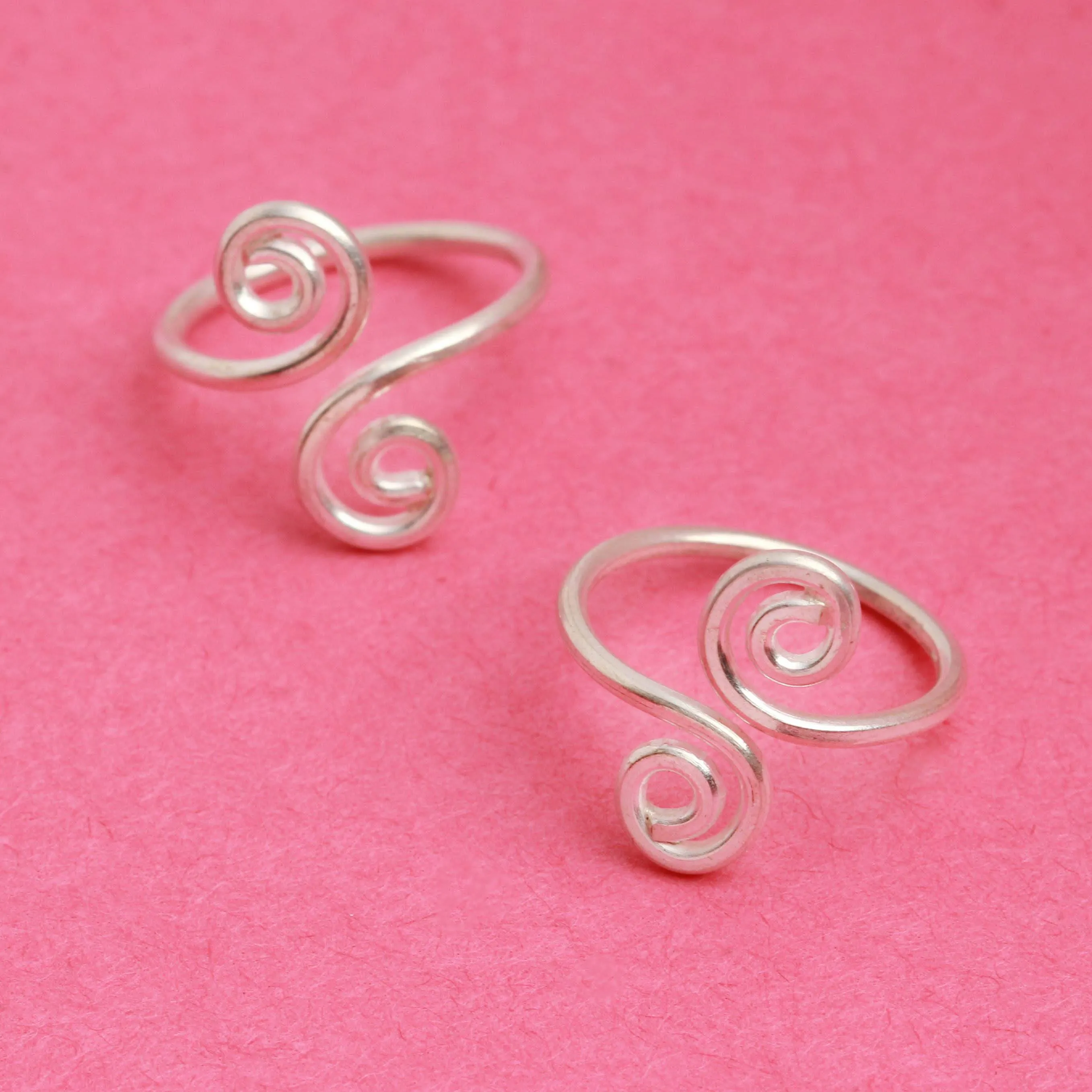 92.5 Silver Celtic Toe Ring (Pair)