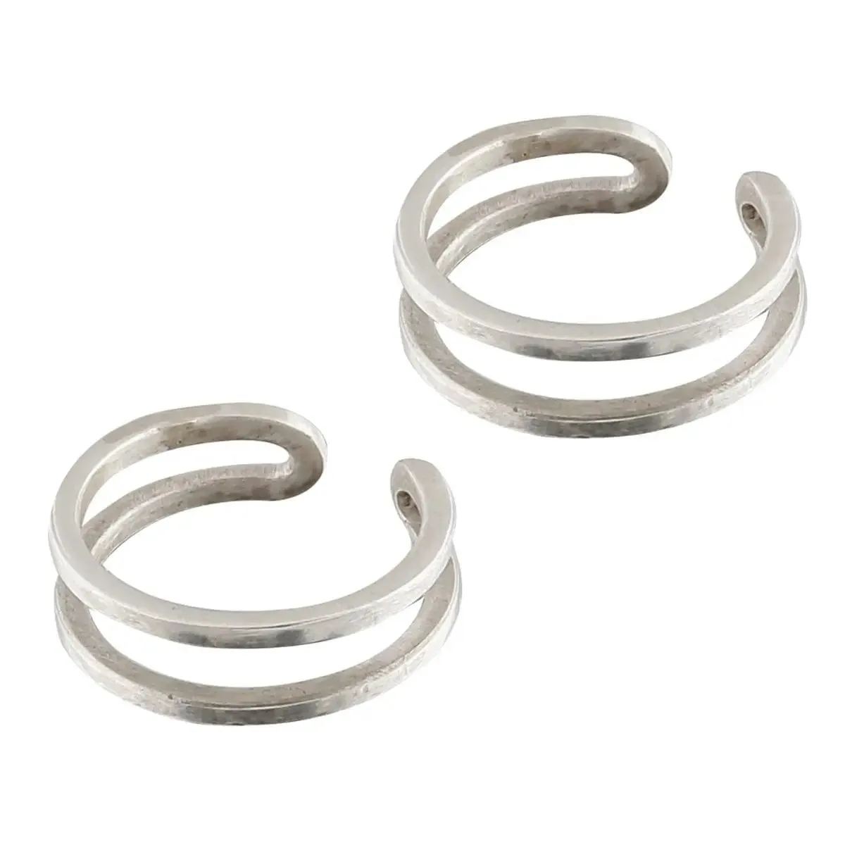 925 Sterling Silver Double Wired Toe Ring (Pair)