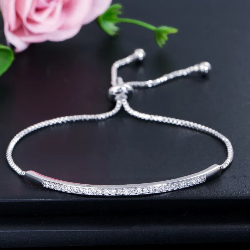 Adjustable Bracelet Bangle for Women Captivate Bar Slider