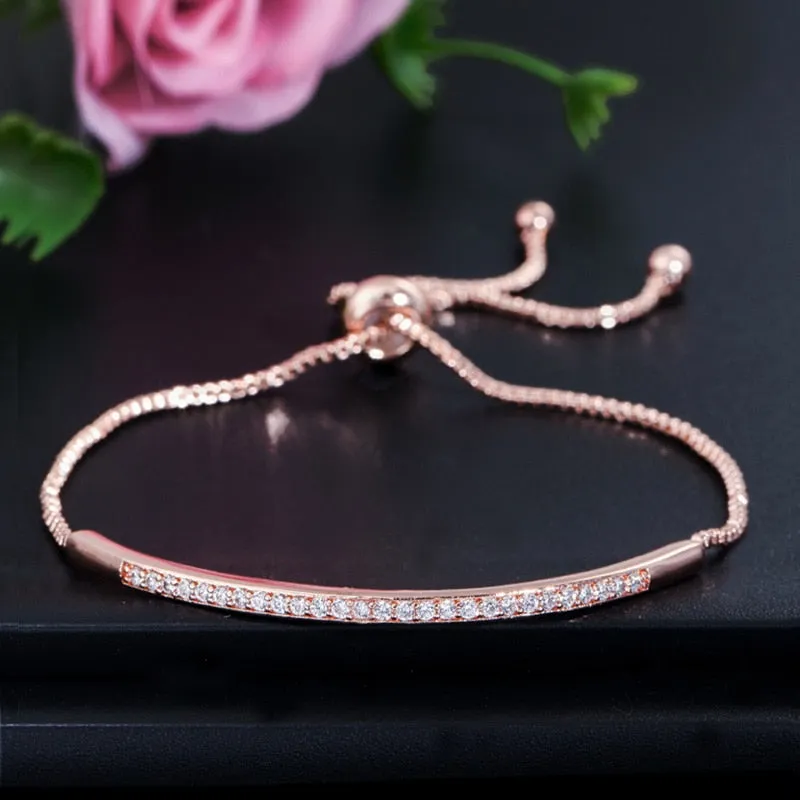 Adjustable Bracelet Bangle for Women Captivate Bar Slider