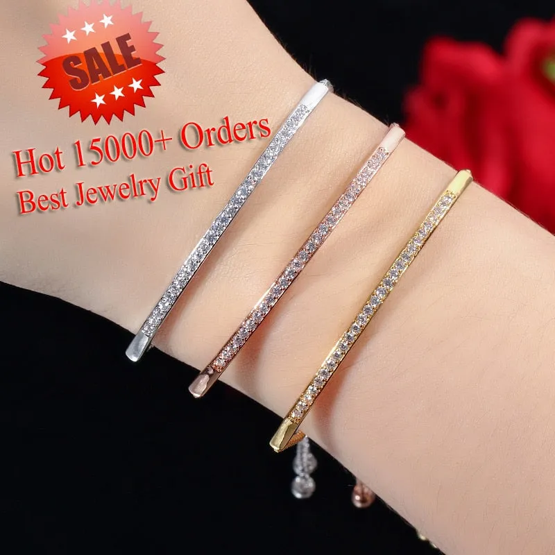 Adjustable Bracelet Bangle for Women Captivate Bar Slider