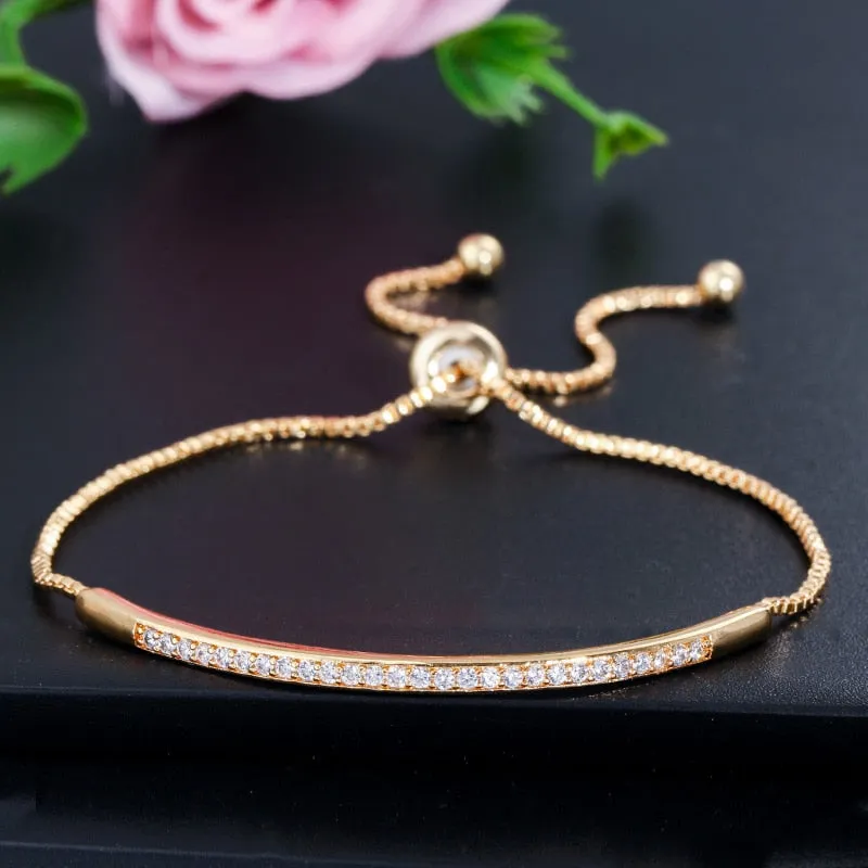 Adjustable Bracelet Bangle for Women Captivate Bar Slider