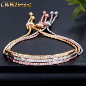 Adjustable Bracelet Bangle for Women Captivate Bar Slider