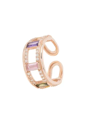 Ancona Adjustable Ring Rosegold