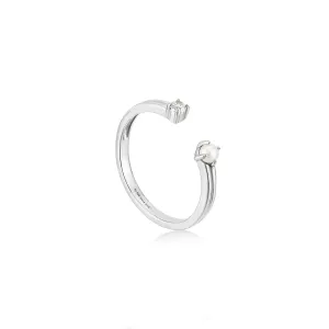 Ania Haie Pearl Sparkle Adjustable Rings