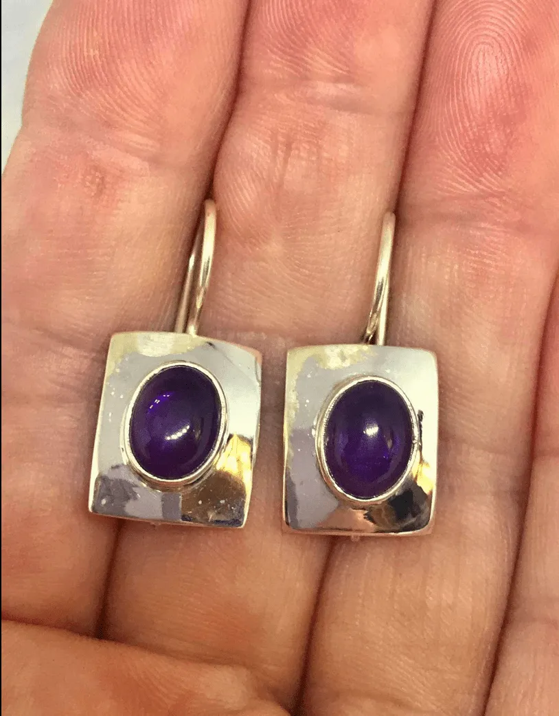 Ava Amethyst Earrings