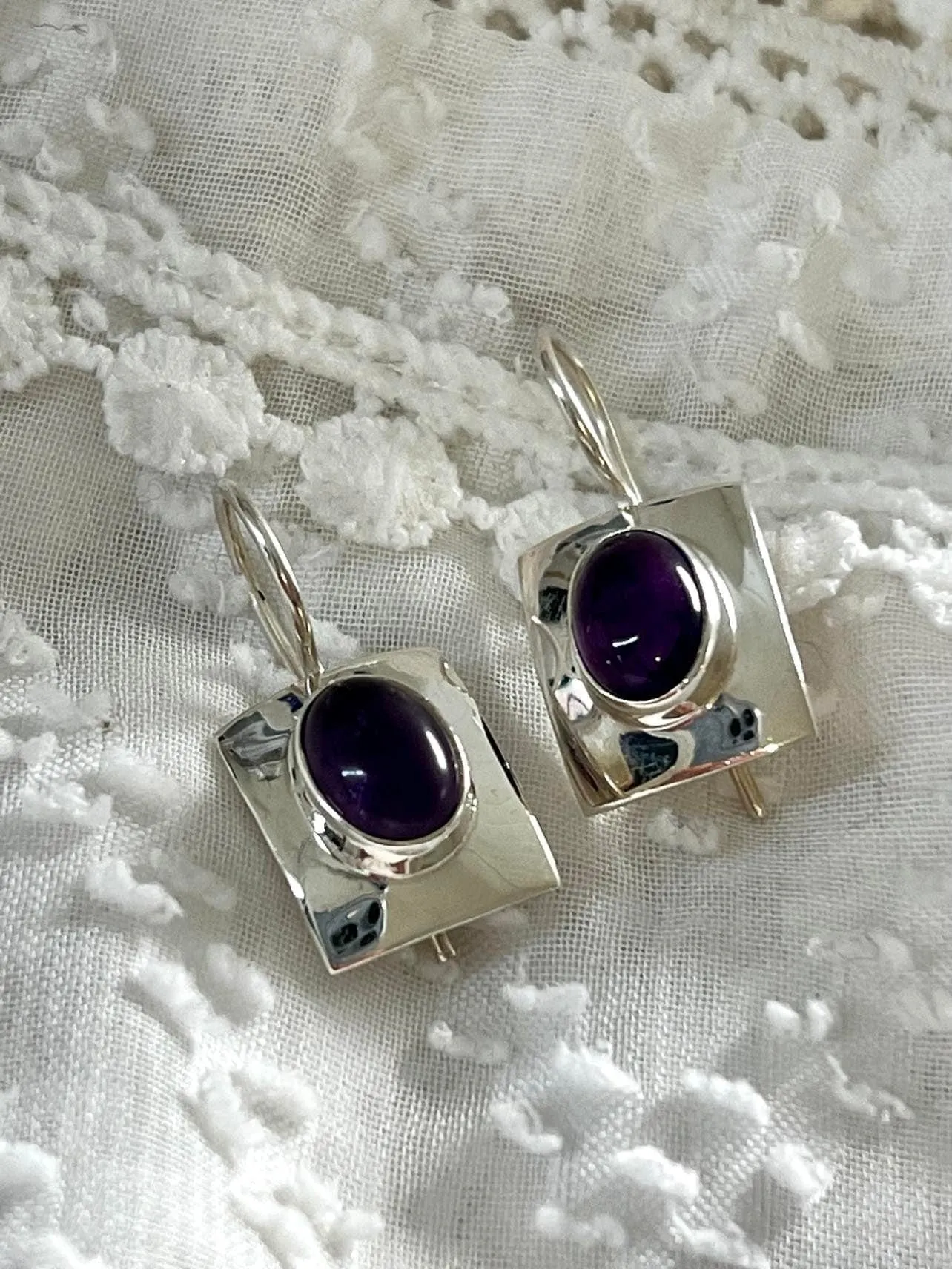 Ava Amethyst Earrings