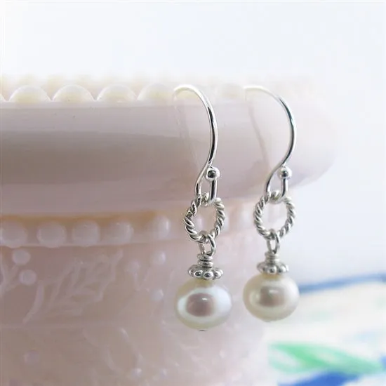 Beautiful Pearl French Hook Earrings