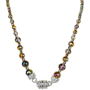 Belle Of The Ball Beaded Magnetic Interchangeable Necklace (Sterling Silvertone/Iridis)