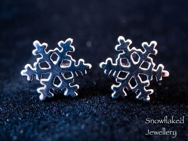 Bridget Sterling Silver Snowflake Stud Earrings