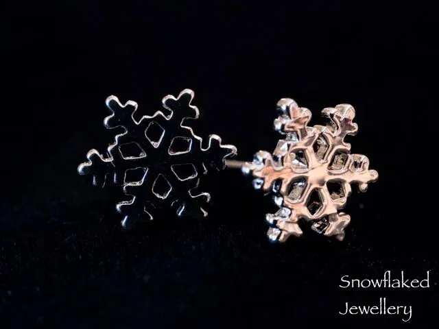 Bridget Sterling Silver Snowflake Stud Earrings