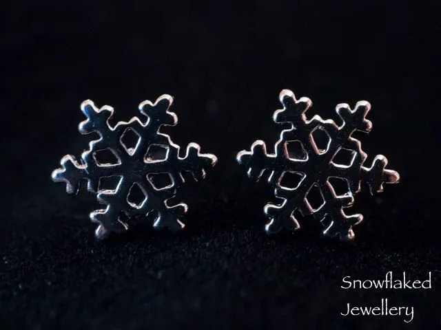 Bridget Sterling Silver Snowflake Stud Earrings