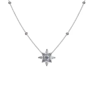 CARAT* London Sterling Silver Camelia Necklace