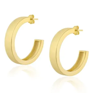 Classic Squared Hoop Earrings