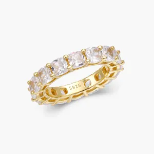 Cushion Cut Eternity Band