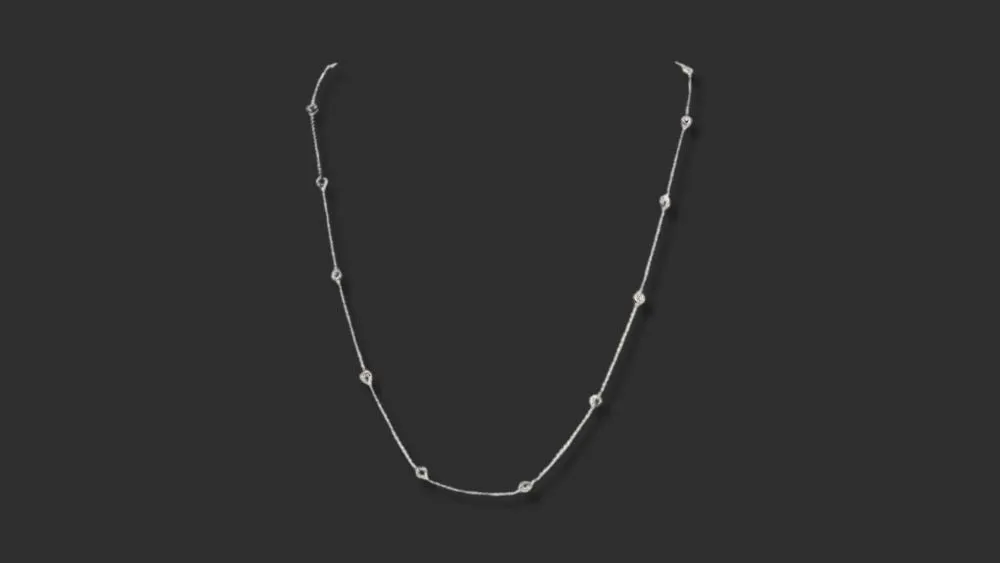 Diamond By the Yard Chain Necklace