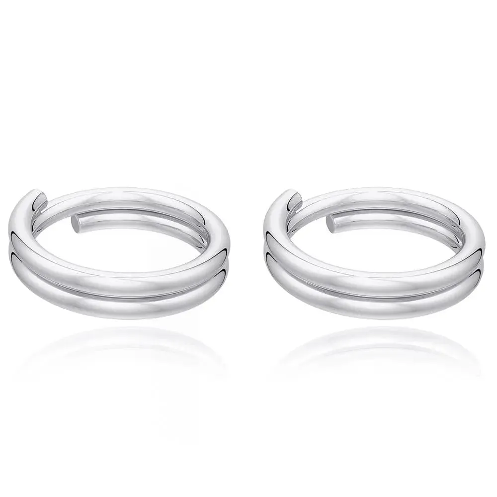 Dual Spiral Sterling Silver Toe Ring (Pair)