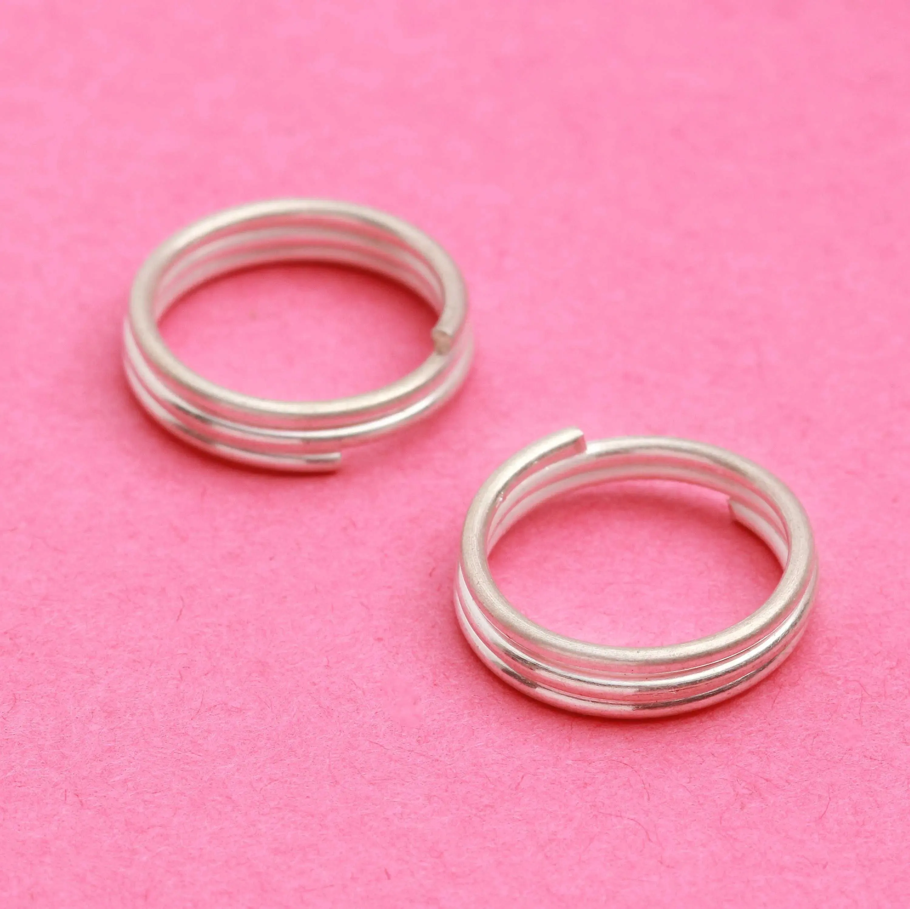 Dual Spiral Sterling Silver Toe Ring (Pair)