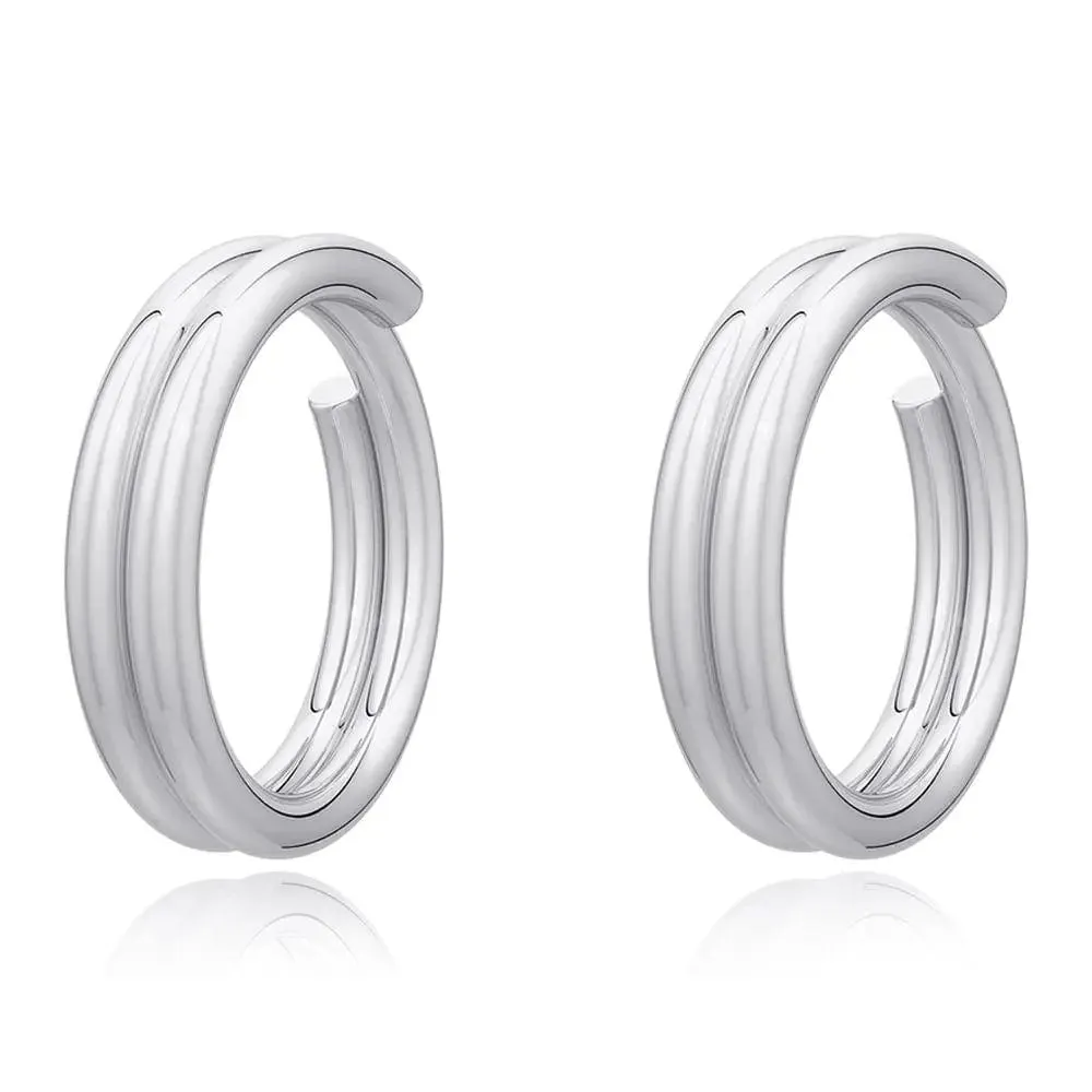 Dual Spiral Sterling Silver Toe Ring (Pair)