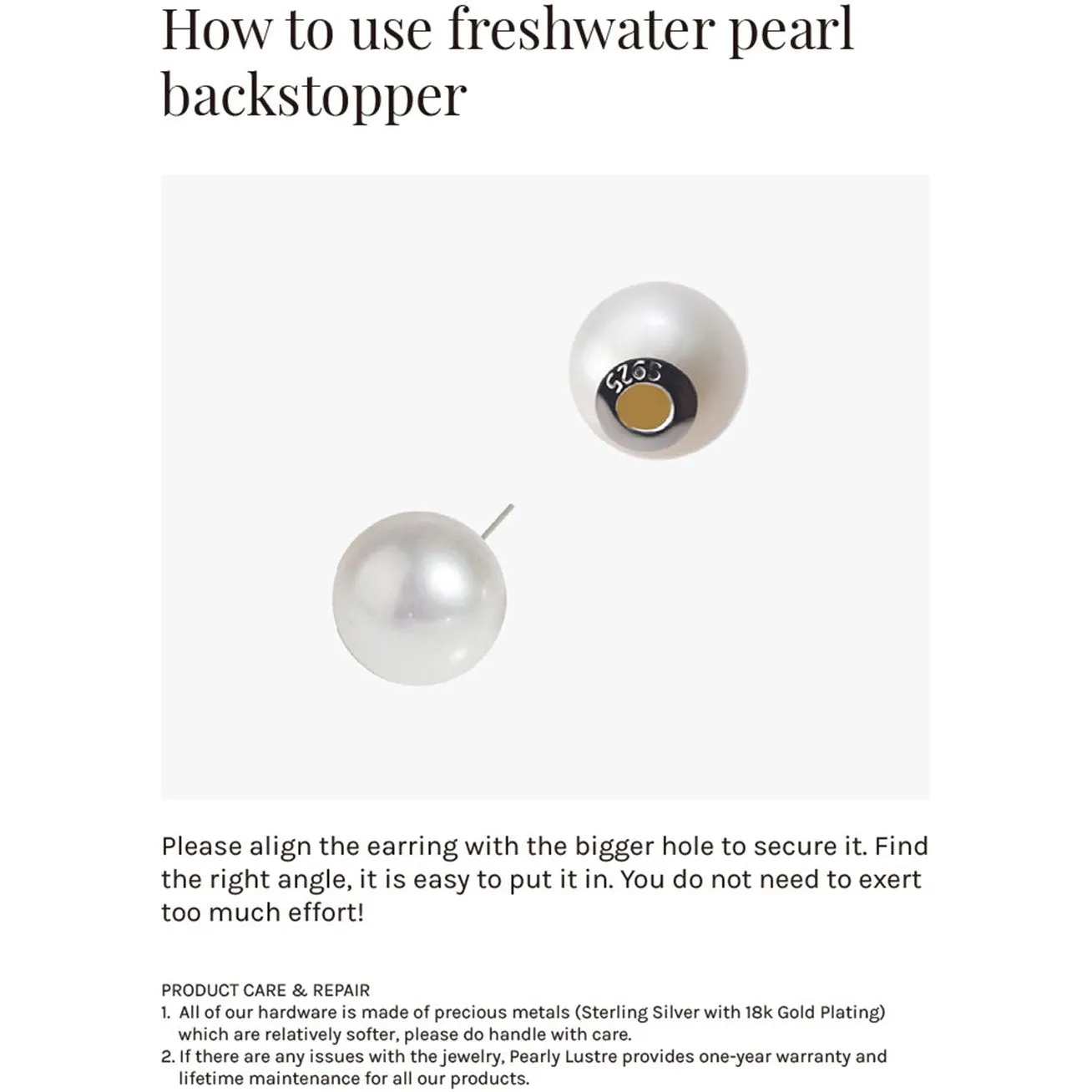 Elegant Freshwater Pearl Earrings WE00080 | GARDENS