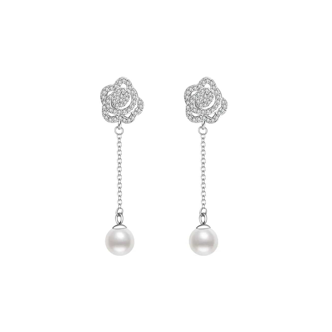 Elegant Freshwater Pearl Earrings WE00080 | GARDENS