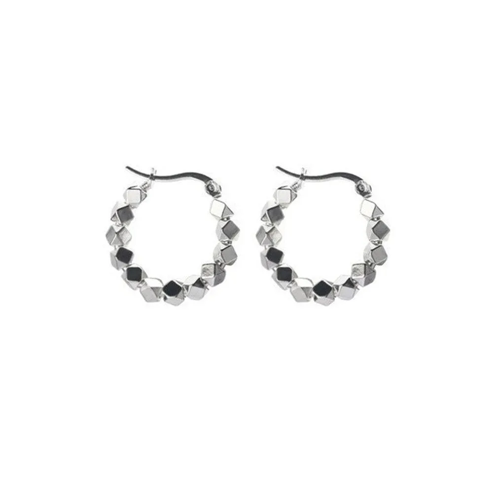 Elegant Geometric S925 Sterling Silver Earrings