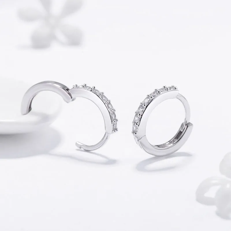 Elegant Zircon Sterling Silver Earrings for Wholesale Accessories