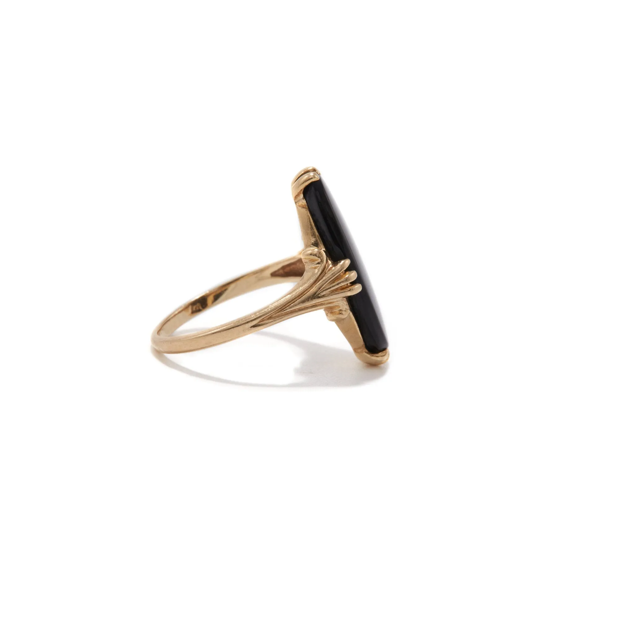 Elongated Onyx Ring