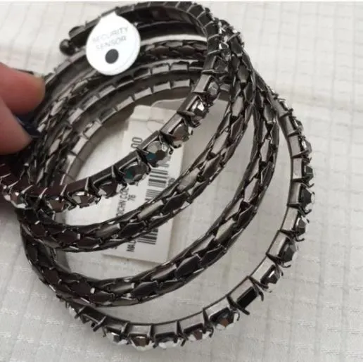 FREE with $29 Purchase. NEW style & Co Silver Hem Round / Coil Bracelet. Women's Fashion Accessoriess