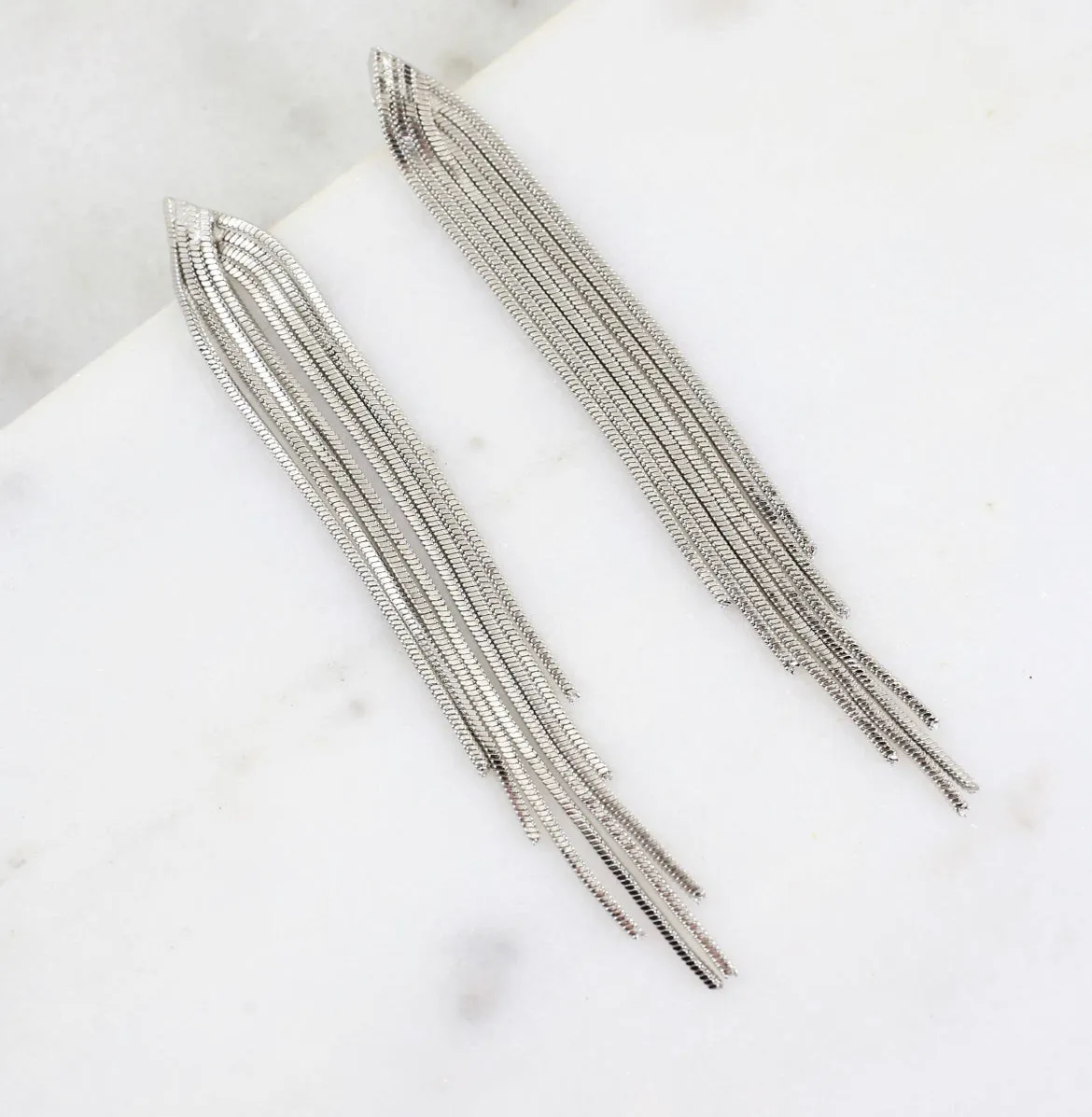 Fringe Metallic Earrings