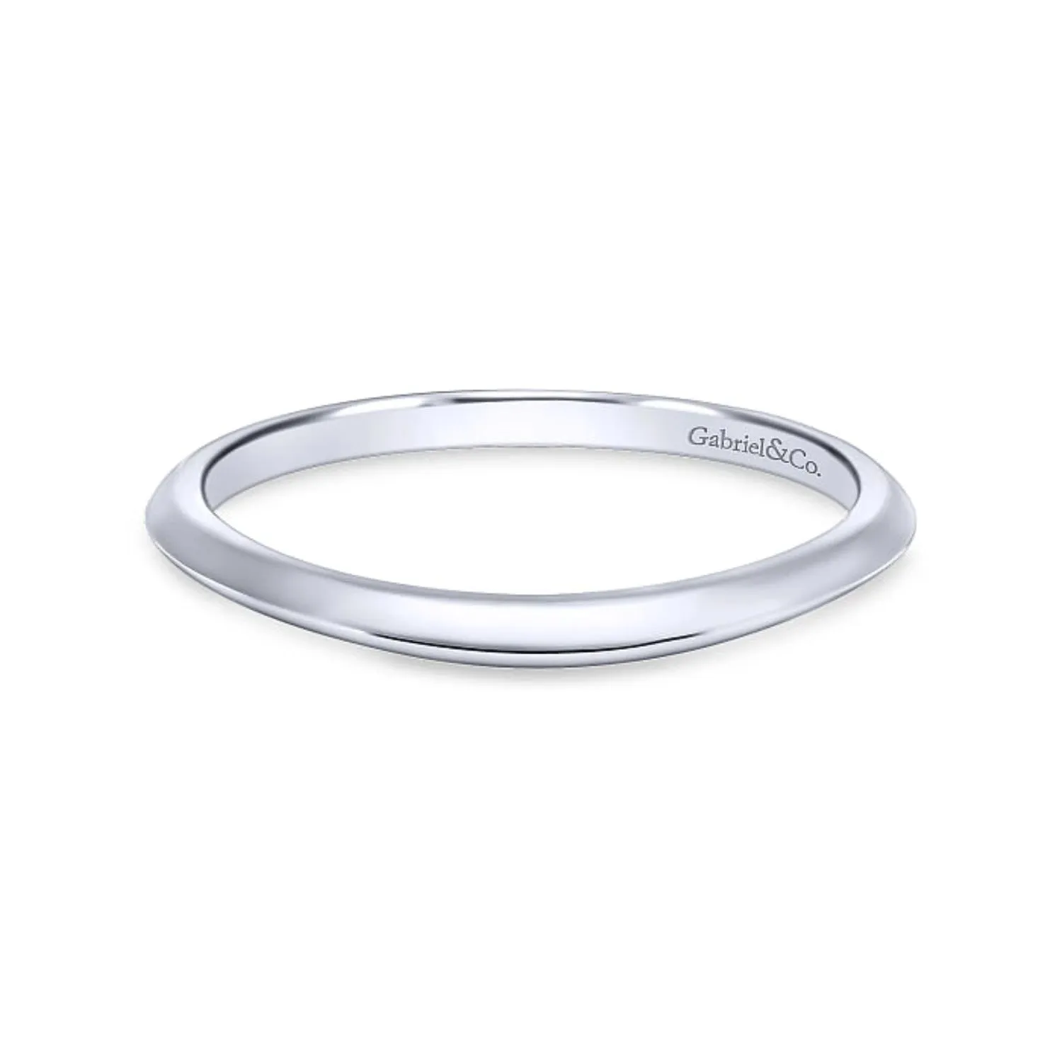 Gabriel & Co. "Ellis" Knife Edge Wedding Band