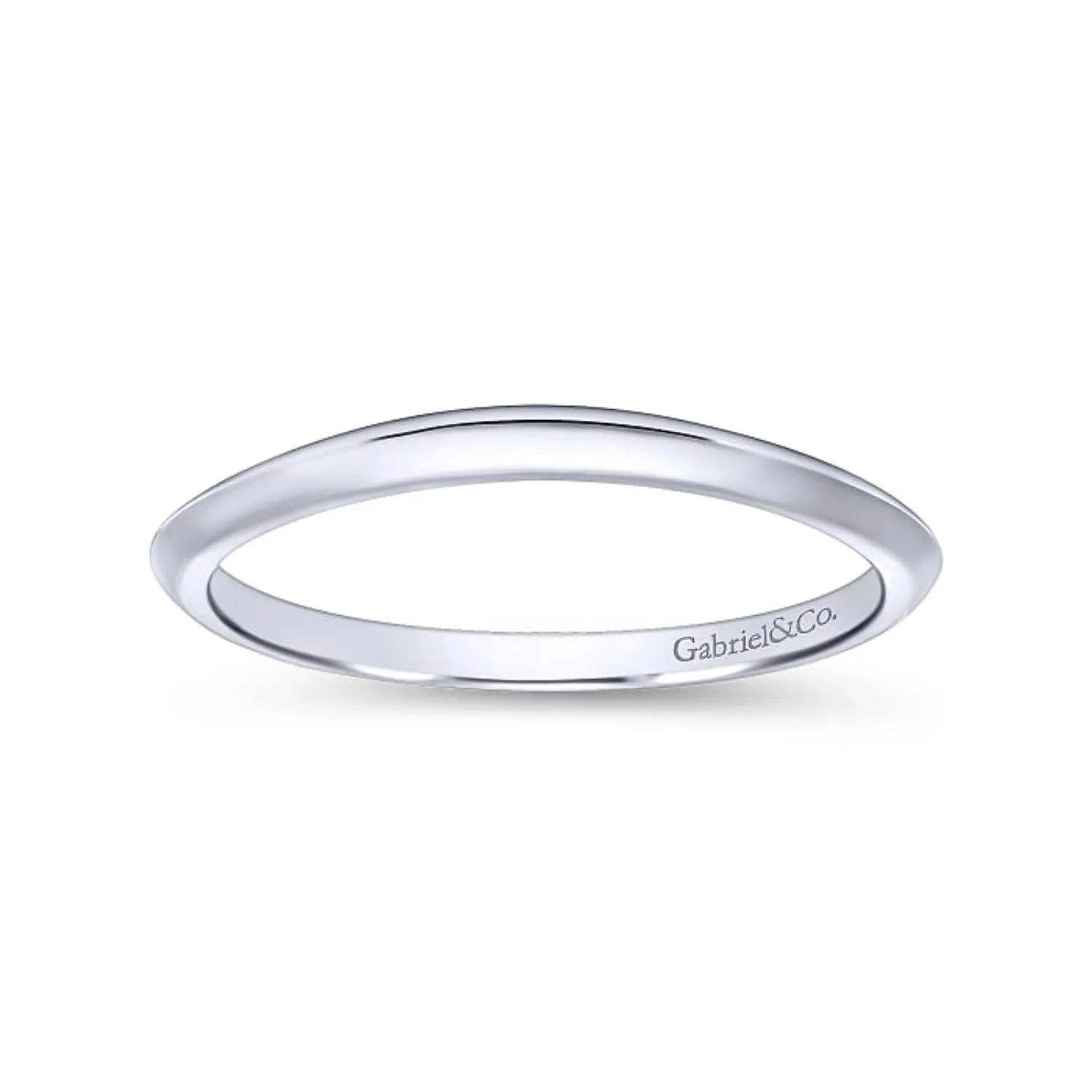 Gabriel & Co. "Ellis" Knife Edge Wedding Band