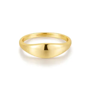 Gold Dome Plain Ring