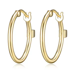 Gold Plated Sterling Silver ELLE "Earrings Must Have" Hoops, 20mm