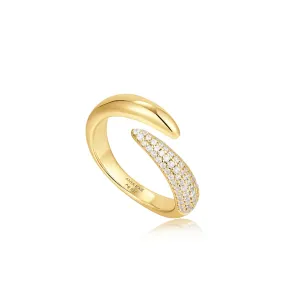 Gold Sparkle Adjustable Wrap Ring