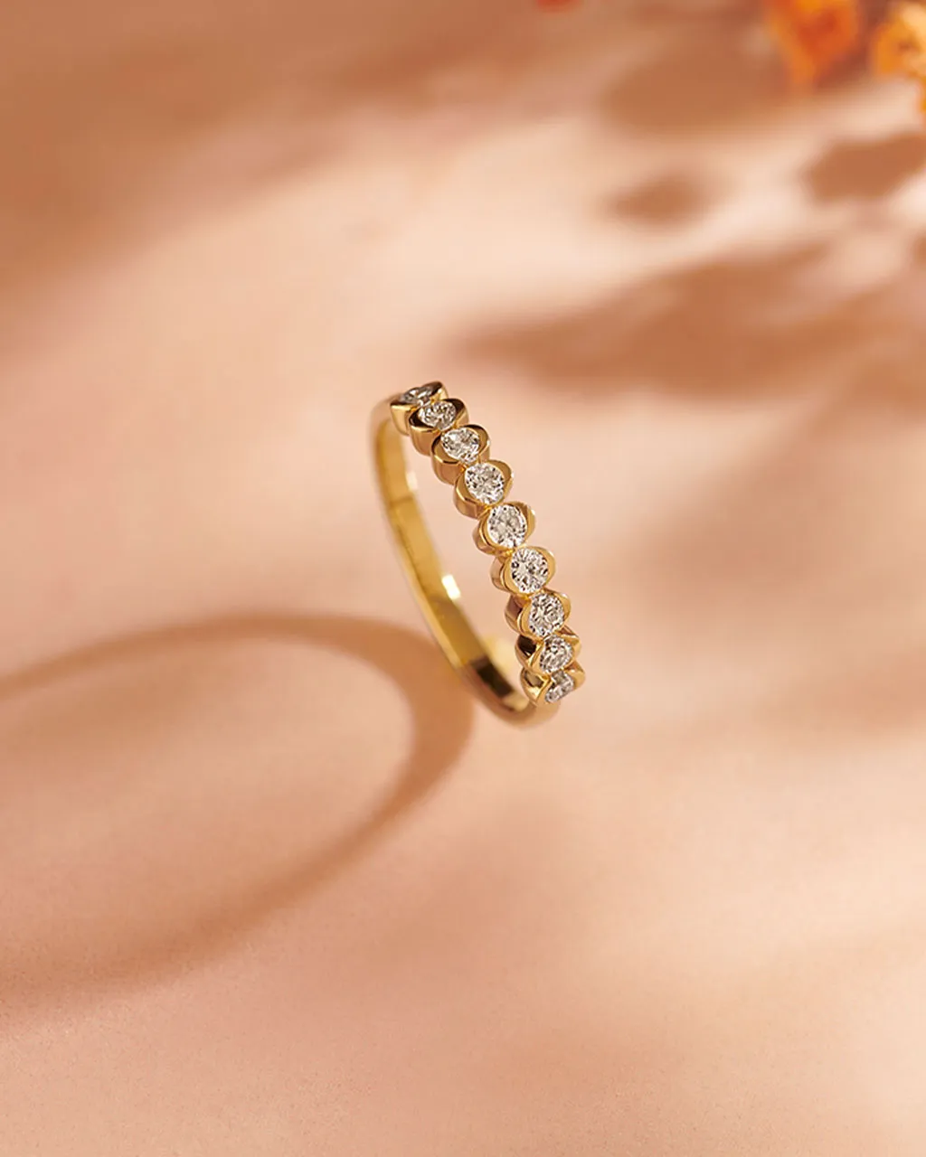 Half Eternity Diamond Band