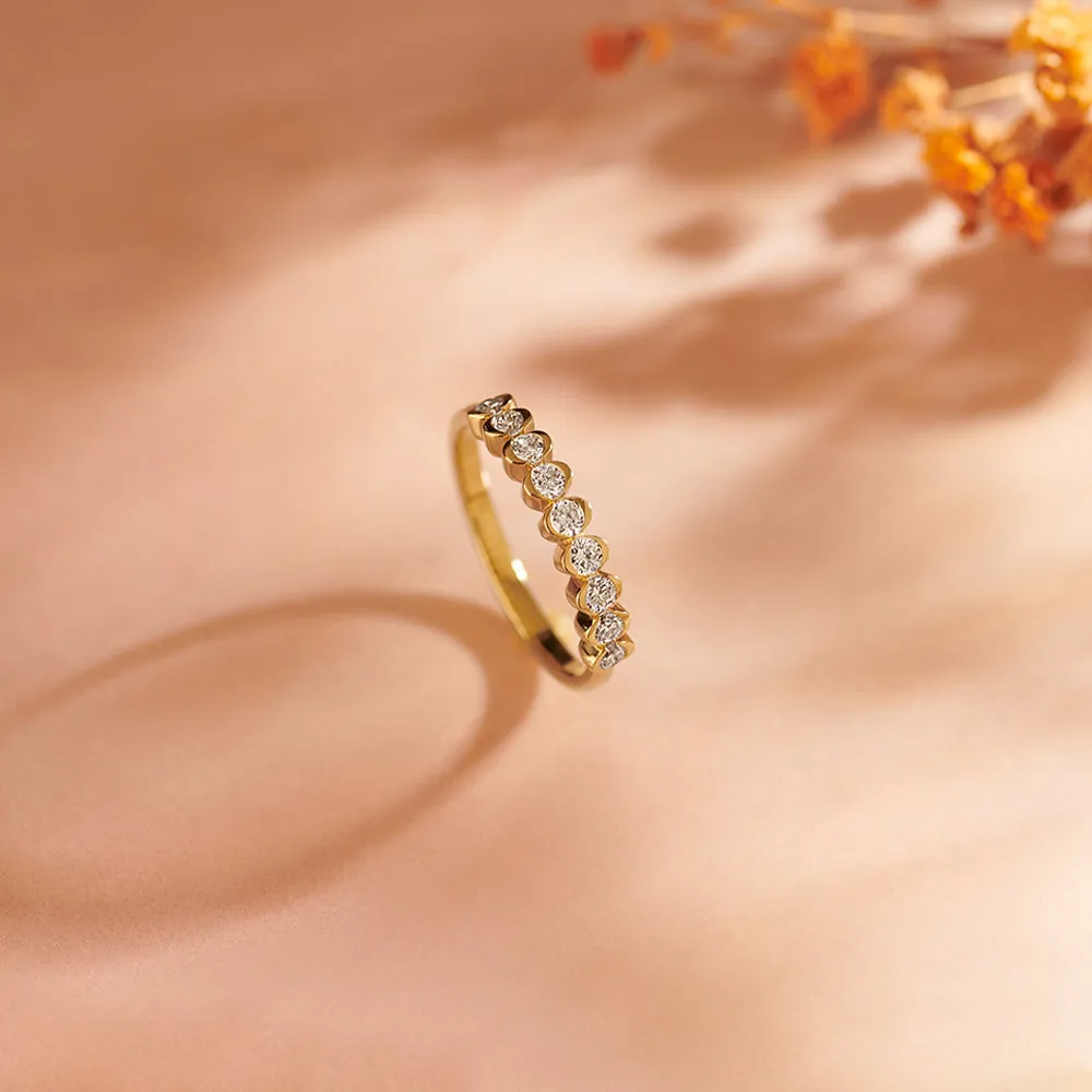 Half Eternity Diamond Band