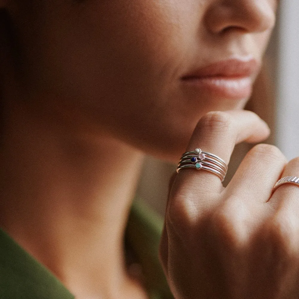 Healing Stone Ring Sterling Silver