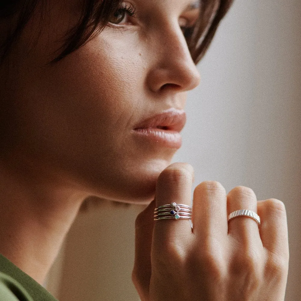 Healing Stone Ring Sterling Silver