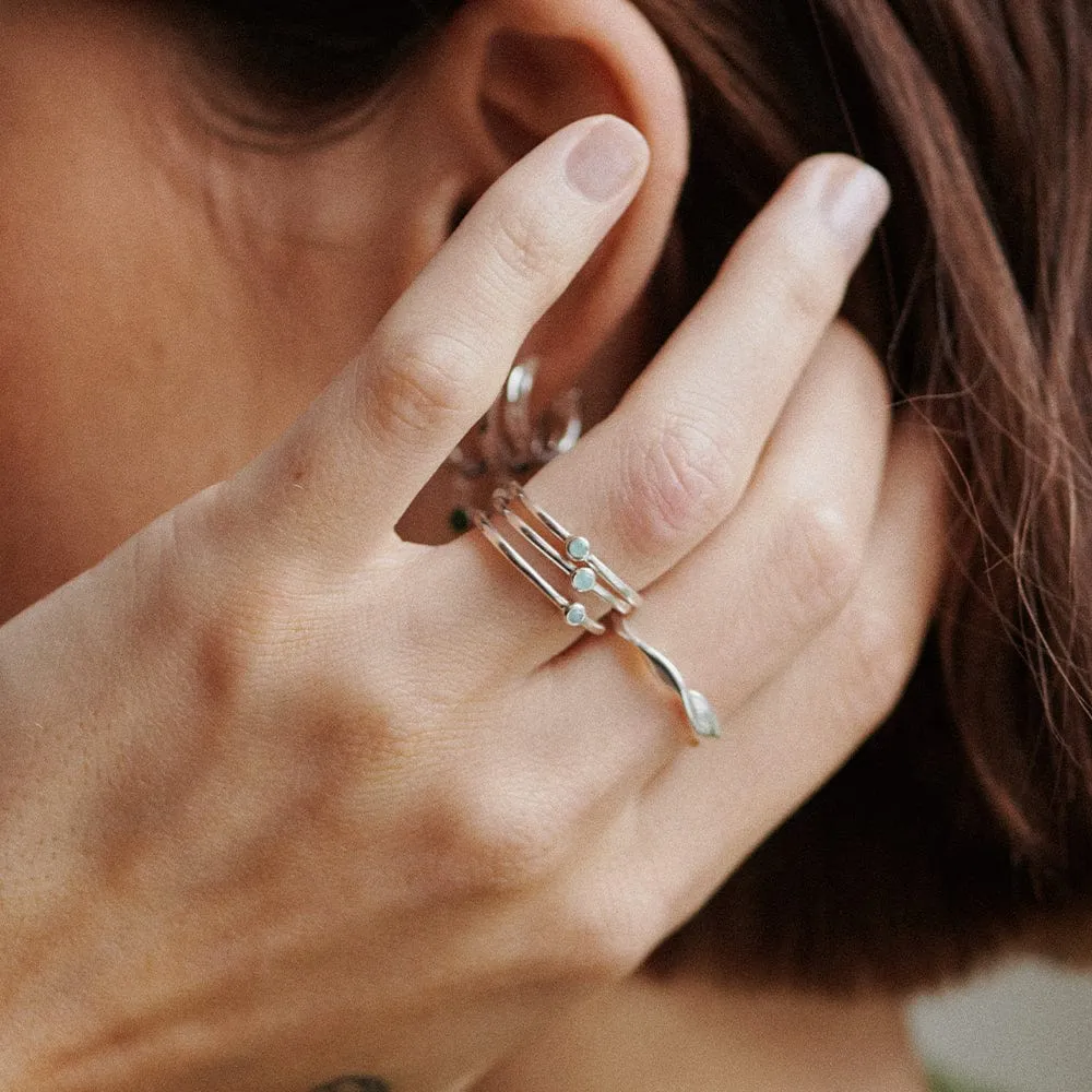 Healing Stone Ring Sterling Silver