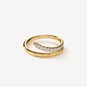 Hearts on Fire 18k Yellow gold Vela Collection Diamond Ring