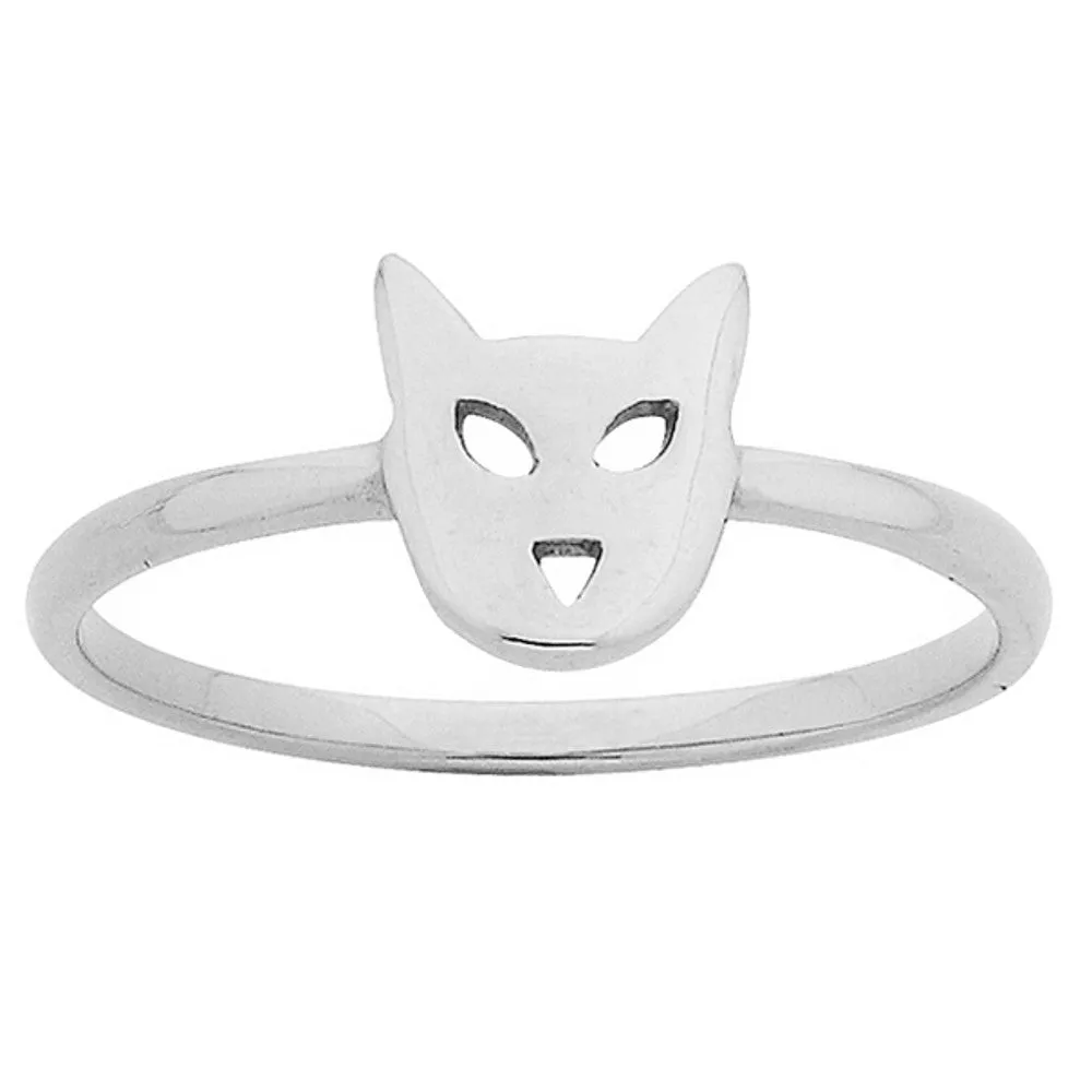 Karen Walker Mini Cat Ring - Sterling Silver