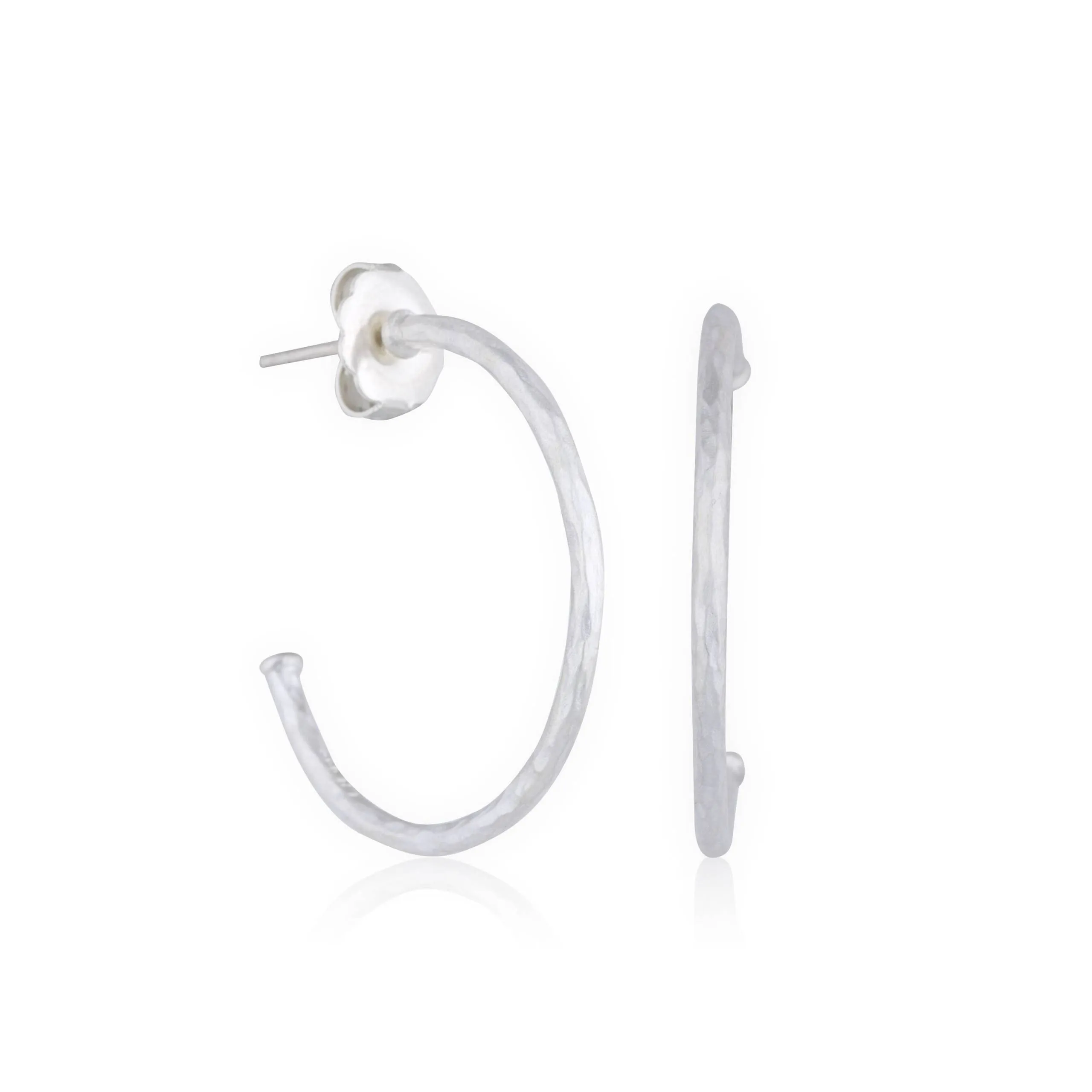 Lika Behar Sterling Silver Open Hoop Earrings