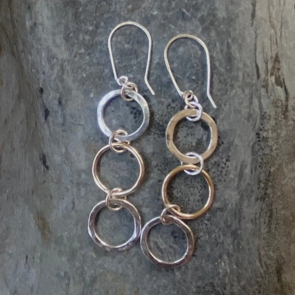 Luxury Silver and Gold Hoop Earrings