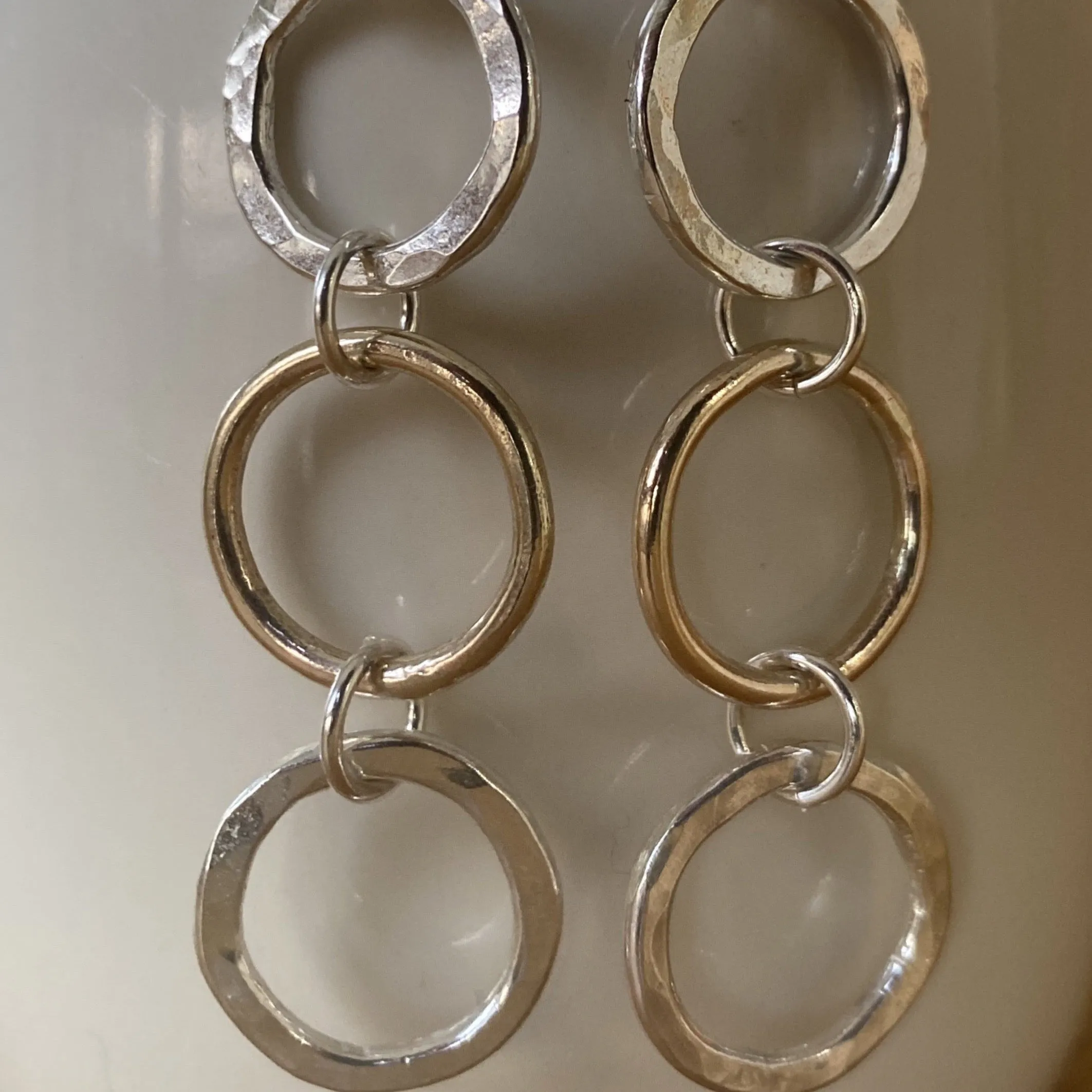 Luxury Silver and Gold Hoop Earrings