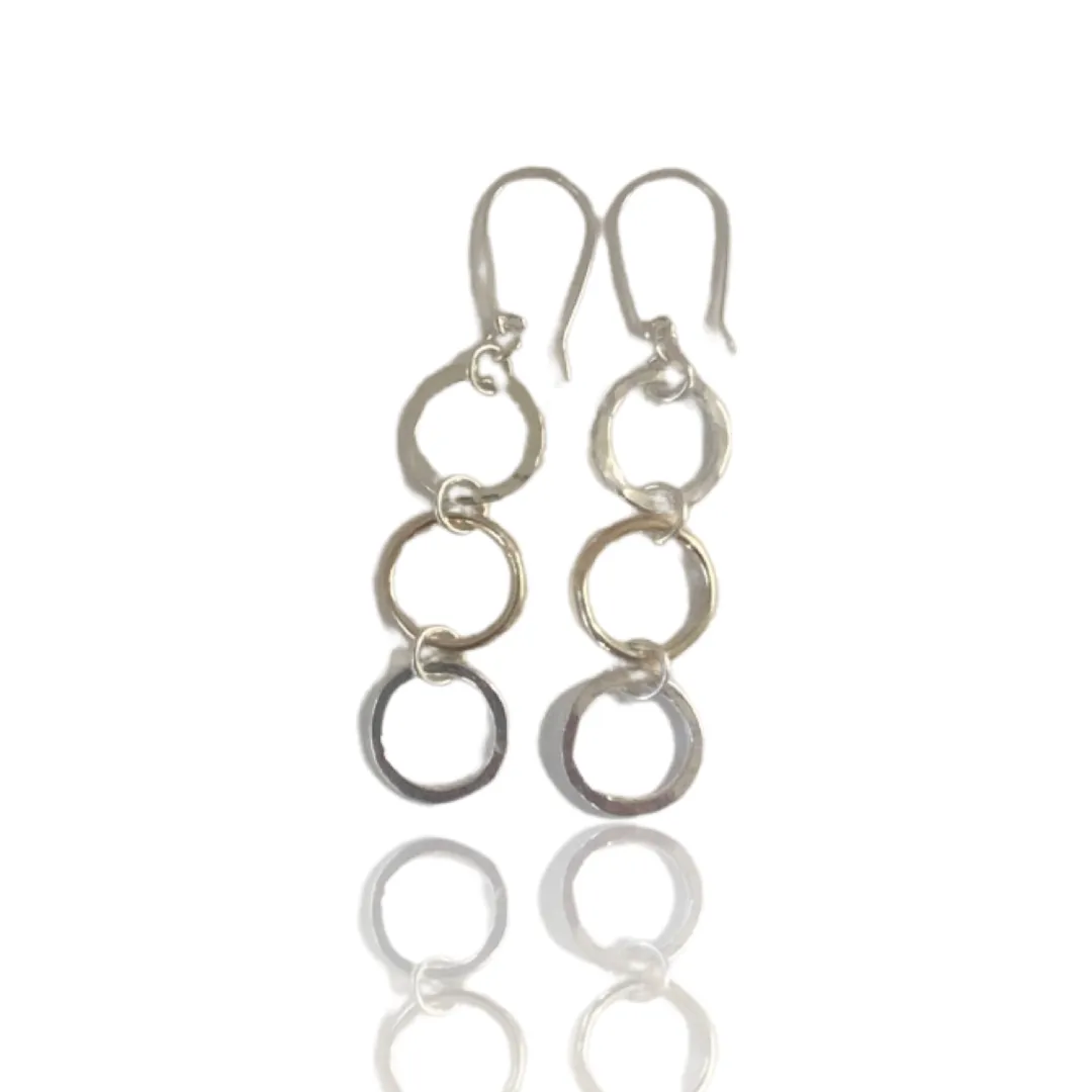 Luxury Silver and Gold Hoop Earrings